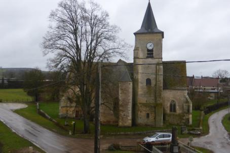 Bell tower of a church in a park