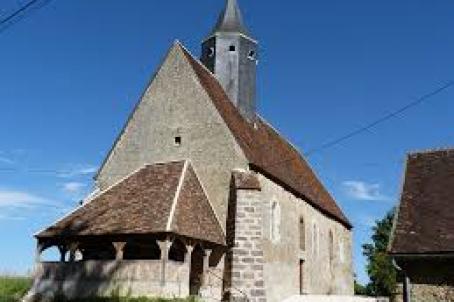 A church with a large and distinctive tower