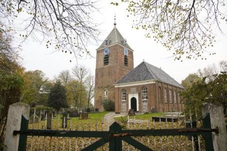 View of a church and graveyard