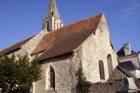 An old church with a blue sky 