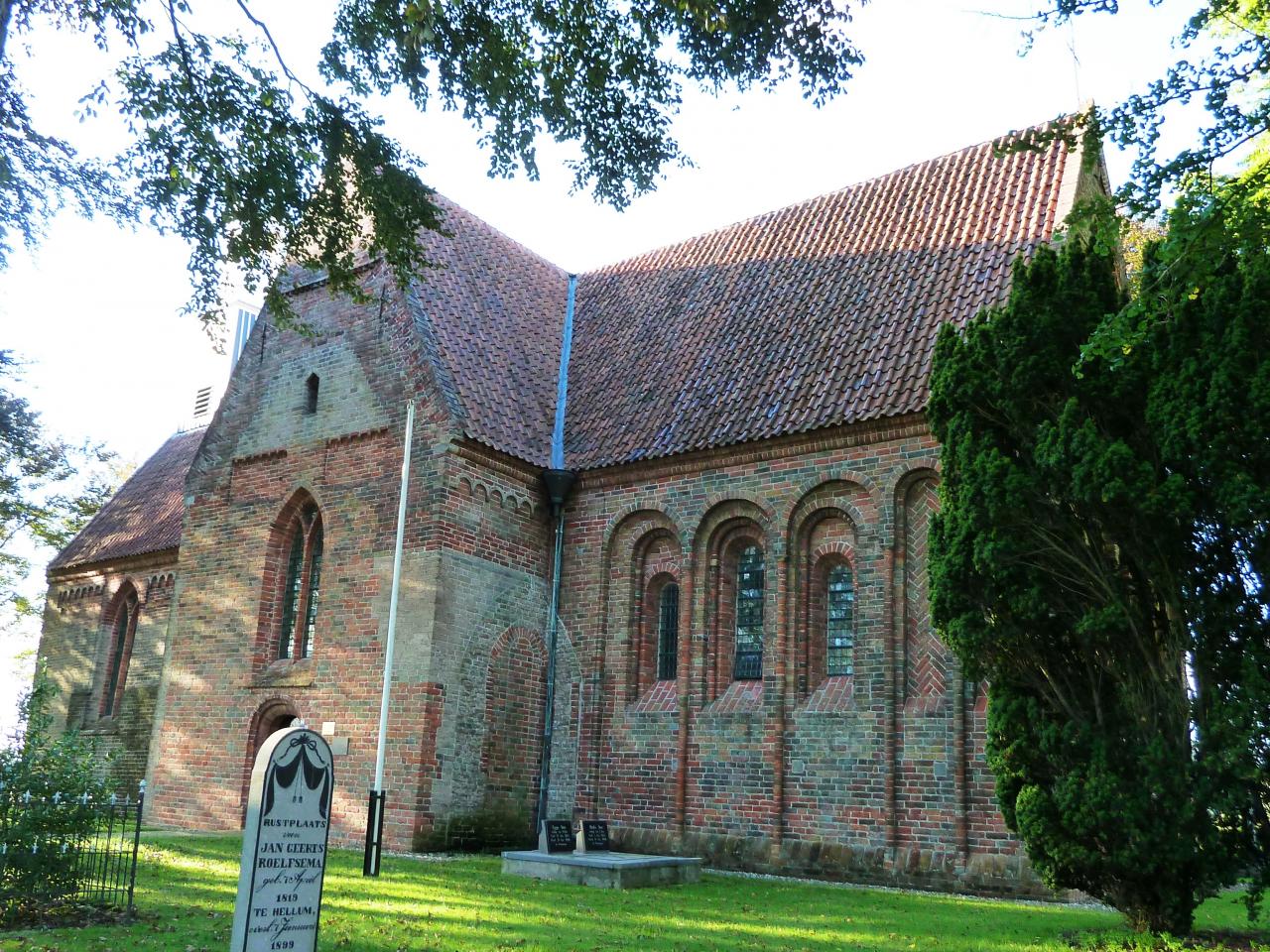 13th century church in a park
