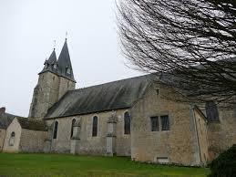 Church and tower in a park