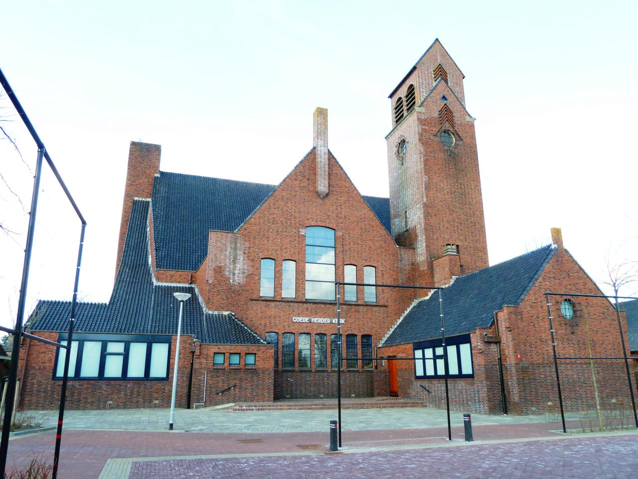 Church designed according to the Amsterdam School style