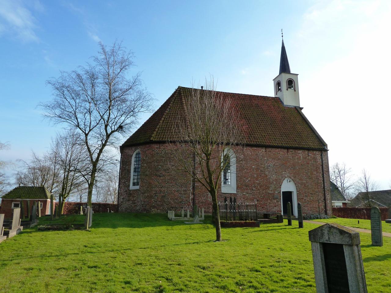 A thirteenth century church built on a field