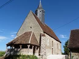 A church with a distinctive tower