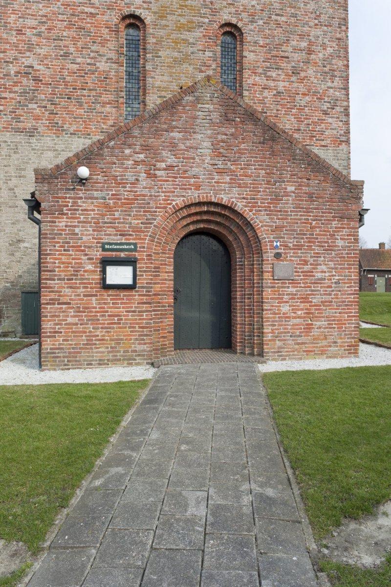 entrance of a building