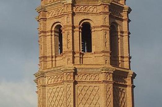 Mudejar tower of the Church of Olalla